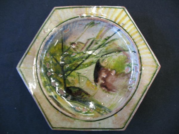 HENRY VARNUM POOR Two faience plates - 6