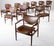 1039: FINN JUHL / NIELS VODDER Ten teak dining chairs