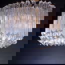 1061: VENINI Chandelier, c. 1960s, with clear glass bar
