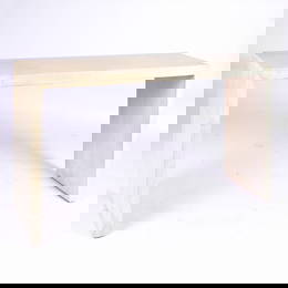 1163: CONSOLE TABLE Console table with slab top and leg