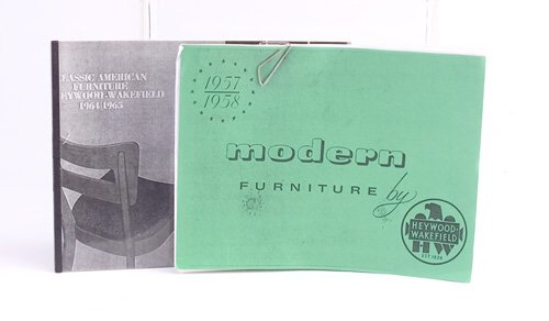 Series of eleven reproduction Heywood-Wa: Series of eleven reproduction Heywood-Wakefield catalogues, 1931-1966, including the lines designed by Gilbert Rohde (1931) and Russel Wright (1934), as well as the Cadence line (1957.)