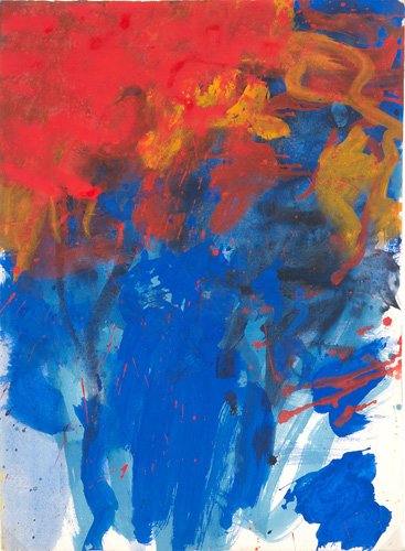 Kimber Smith, Untitled, 1959, gouache on paper, 25: Kimber Smith, Untitled, 1959, gouache on paper, 25 3/4" x 19 1/2" (sheet), signed and dated "Kimber Smith 1959" on verso, framed, Provenance: Private Collection, Kimber Smith (American, 1933-1981)