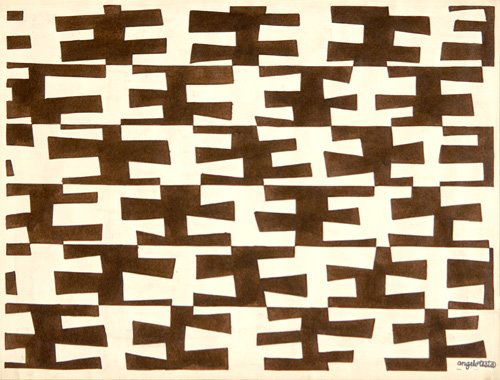 Angelo Testa, Untitled, watercolor on paper, 13" x: Angelo Testa, Untitled, watercolor on paper, 13" x 17", stamped signature "angelo testa" lower right recto, framed, Angelo Testa (American, 1918-1984)