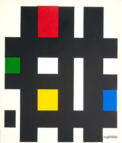 Angelo Testa, Untitled, lithograph in colors, 26": Angelo Testa, Untitled, lithograph in colors, 26" x 22", stamped signature "angelo testa" lower right recto Angelo Testa (American, 1918-1984)