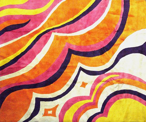 EDWARD FIELDS Wool area rug in wave pattern. Sign: EDWARD FIELDS Wool area rug in wave pattern. Signed Edward Fields. 102" x 118"