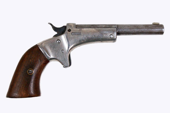 J. Stevens A & T Co. model 41 .22 LR c.1896: J. Stevens A & T Co. model 41 .22 LR caliber single shot pistol c.1896, all original, serial #0067