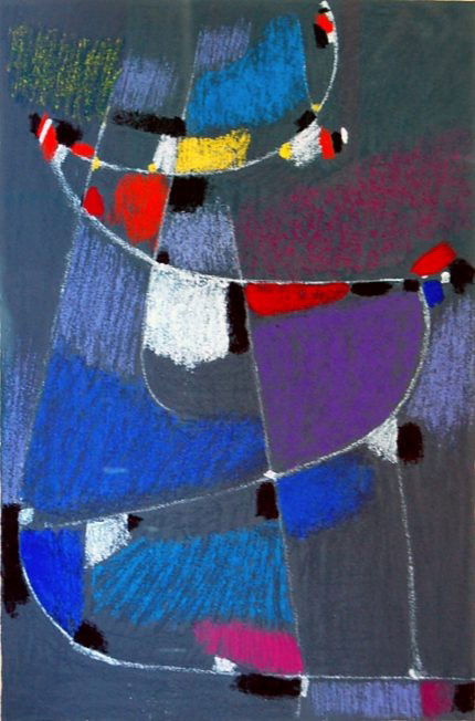 RARE Max Ackermann litho "Aufschwung": RARE 1958 Max Ackermann Lim. Ed. 22 / 100 litho entitled "Aufschwung", the image measuring 19" x 12.5", signed in pencil lower right and numbered, professionally matted and framed