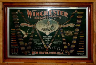 120: RARE 1897 Winchester "Double W" bullet board