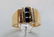 14kt Yellow Gold Ring Sapphires & Diamonds - 5