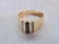 14kt Yellow Gold Ring Sapphires & Diamonds - 8
