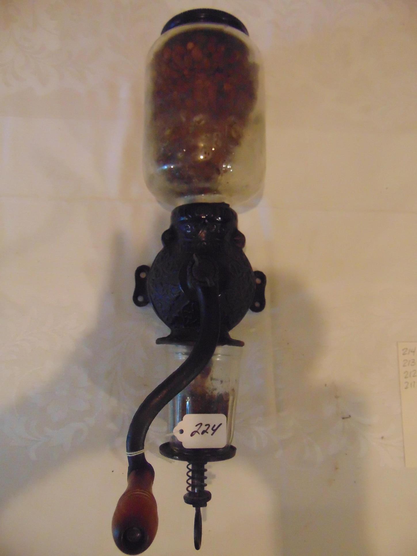 Arcade Wall Mount Coffee Grinder: Victorian Arcade Wall Mount Coffee Grinder