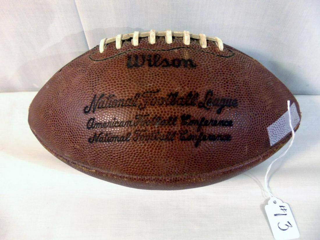 Special and Rare Official NFL Game Football between the (1 of 2)
