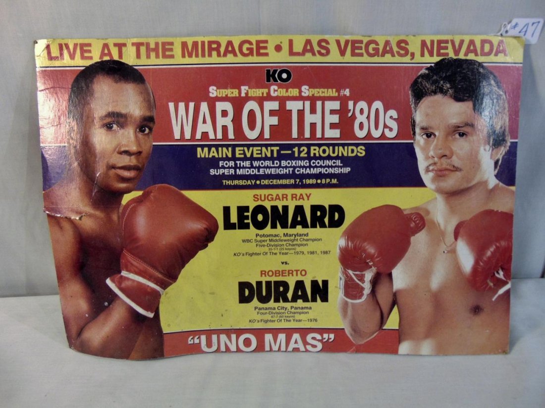 Leonard v Duran Boxing Poster (1 of 2)