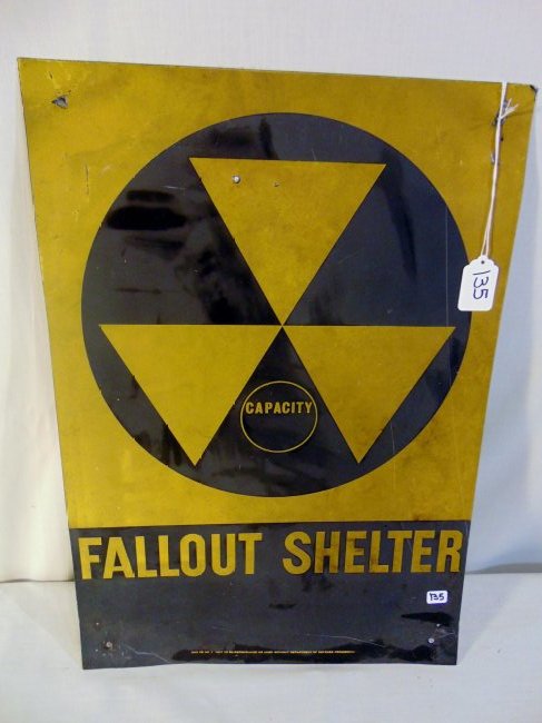 "Fallout Shelter" sign (1 of 2)