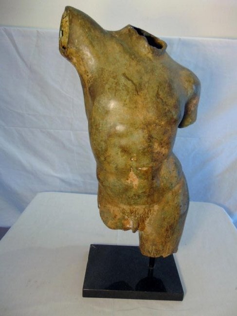 MCM Bronze Torso Statue (1 of 5)