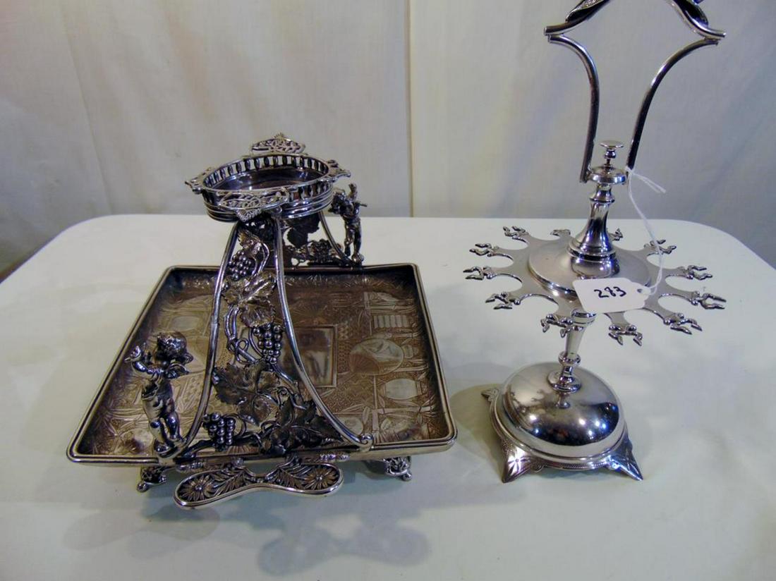 Victorian Pickle Canister and Pedefore Server along (1 of 2)