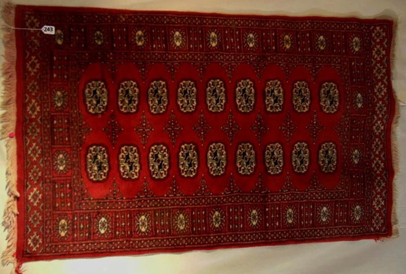 Extremely Rare Signed Rug: This is an Extremely Rare Artist Signed with Signature woven into Wool Hand Tied Middle Eastern Rug in Reds, Blacks, and Cream. This Incredible Rare Rug measures 60"Lx37"W.
