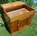 Primitive Flip top Pine One Door Dry sink - 3