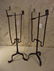 Hand Wrought 18th Century Iron Candle Sticks - 2