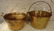 Brass Apple Butter Buckets, Pair