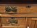 Oak 3 Drawer Commode with Back Splash and Towel Bar - 5