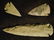 Native American Spearhead and Arrowheads in Green Stone - 3