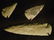 Native American Spearhead and Arrowheads in Green Stone - 4