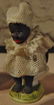 Miniature Figures; Black Boy, Girl, Cat (3) - 3