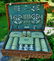 1966 English Wicker Picnic Basket Lunch Set/Aynsley