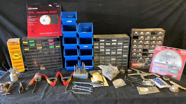 Tools to include- saw blade, abrasive wheel, clamps,: Tools to include- saw blade, abrasive wheel, clamps, drill bits, sand paper, storage bins and more