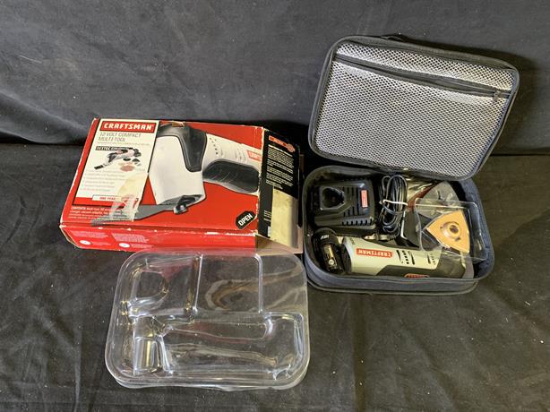 Craftsman 12volt compact Multi-Tool battery powered: Craftsman 12volt compact Multi-Tool battery powered with battery, charger and accessories