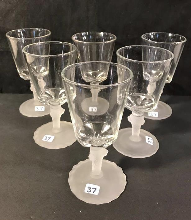 6 Pre Civil War Lion Head Goblets (1 of 3)