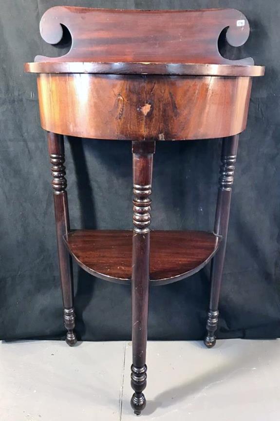 Early Demilune 2 shelf stand (1 of 4)