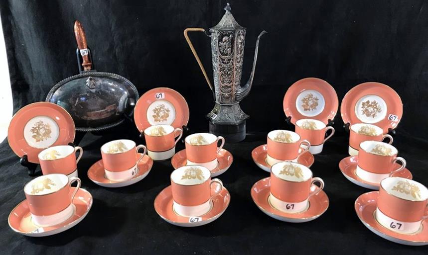 Group of 12 Spode Demitasse cups and saucers, Ornate (1 of 8)