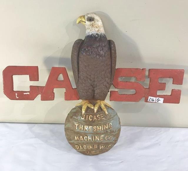 Contemporary Cast Iron Case Threshing Machine Eagle (1 of 5)