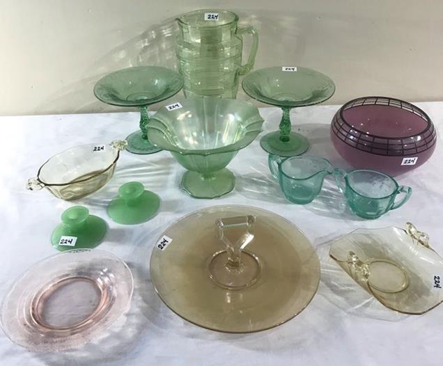 Large Group of Depression Era Glassware (1 of 6)