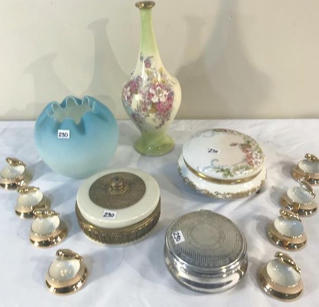 Victorian Dresser Boxes Austrian Vase and More! (1 of 11)