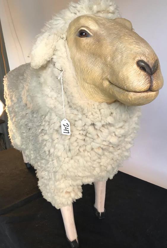 Life-Size Custom Made Standing Sheep Sculpture Table (1 of 8)
