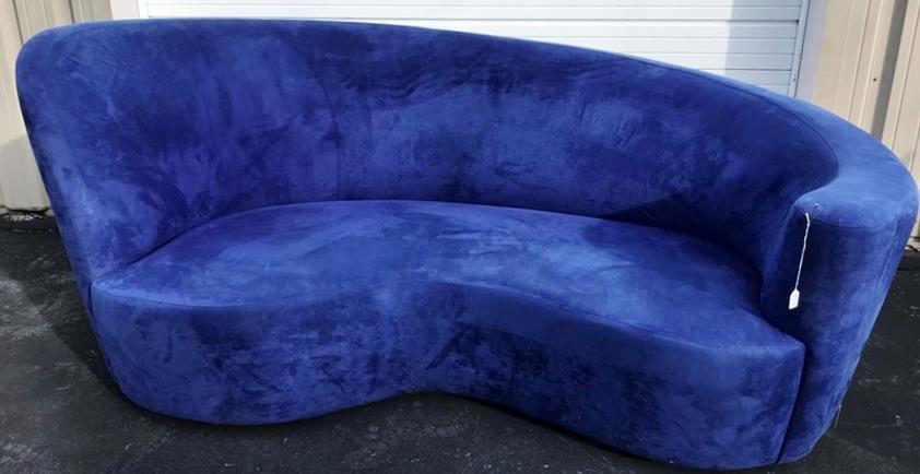Vladimir Kagan Suede Sofa (1 of 10)