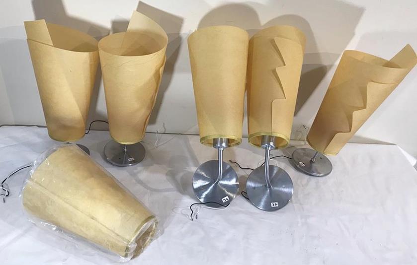 Group of Luminaire Parchment Light Fixtures and Sconces (1 of 8)