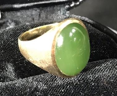 14K Yellow Gold Jade Men (1 of 6)