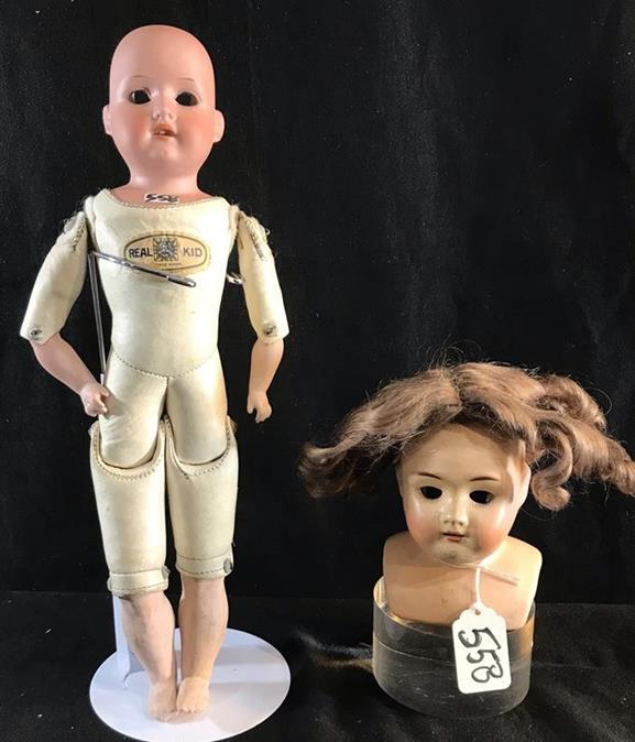 2 German Armand Marseille Doll Body and Doll Head (1 of 7)