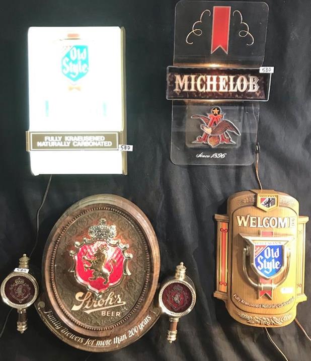 Group of 4 Breweriana Electric Beer Signs (1 of 5)