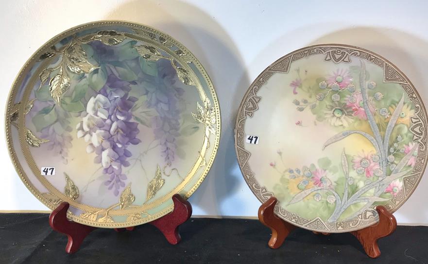 Group of Rare Hand-Painted Nippon Wall Plates Moriage (1 of 14)