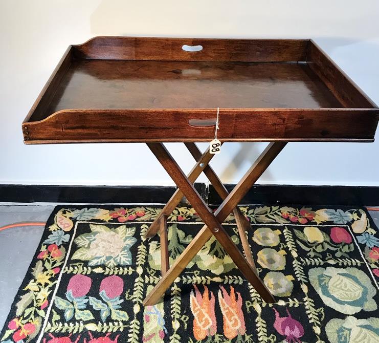 18th c. Mahogany Butler's Folding Table (1 of 14)