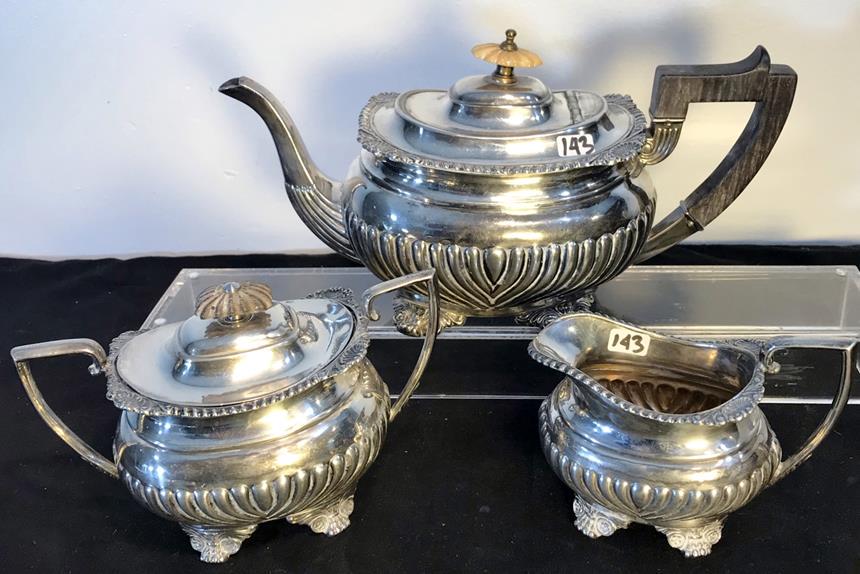 19th Century Tea Set w/English Touch Marks (1 of 7)