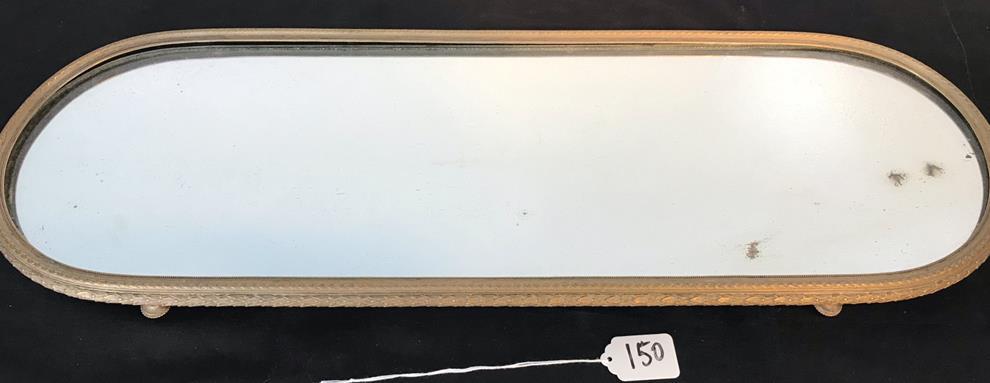 Victorian Bronze-Footed Mirrored Dresser Tray (1 of 5)