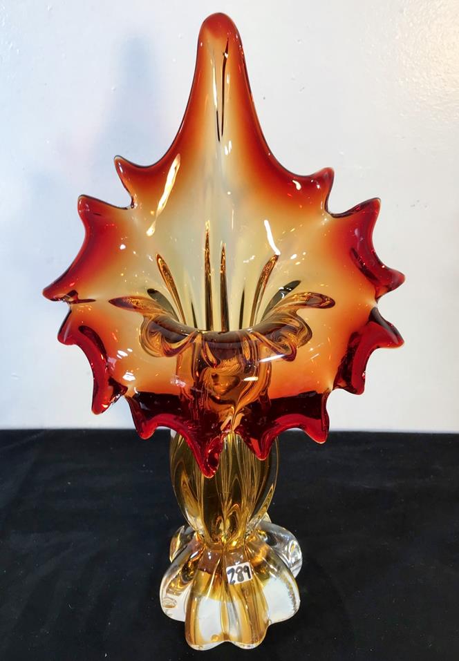 MCM Art Glass Murano Hand-Blown Vase (1 of 6)