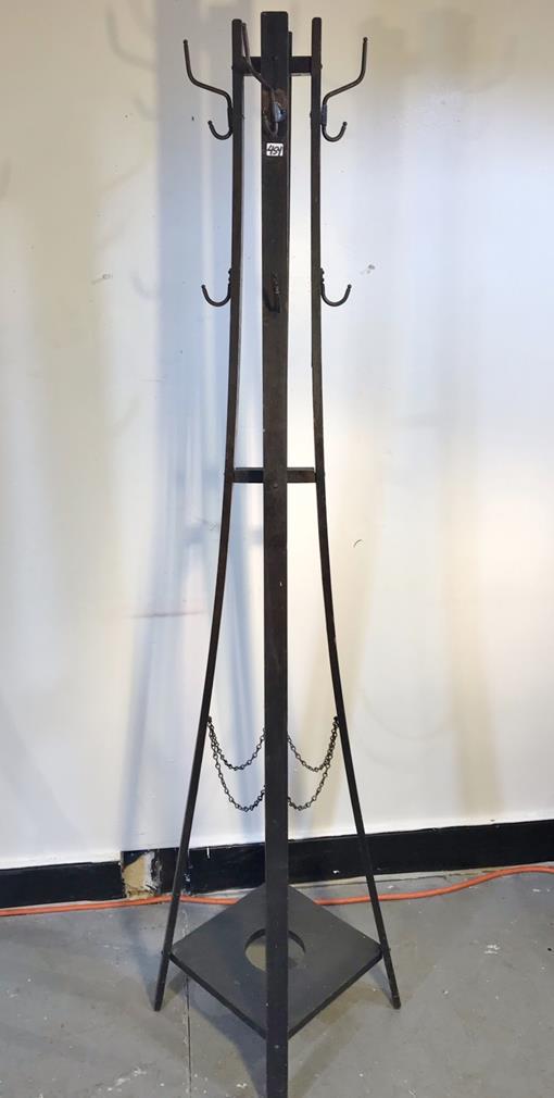 Arts and Crafts Mission Oak Hall Tree (1 of 4)