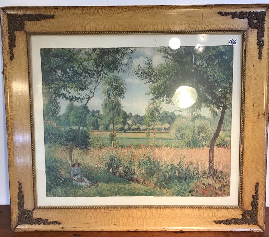 Landscape Print in Victorian Tiger Maple Frame (1 of 4)